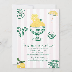 Invitation Mariage de Rêve avec Glace au Citron