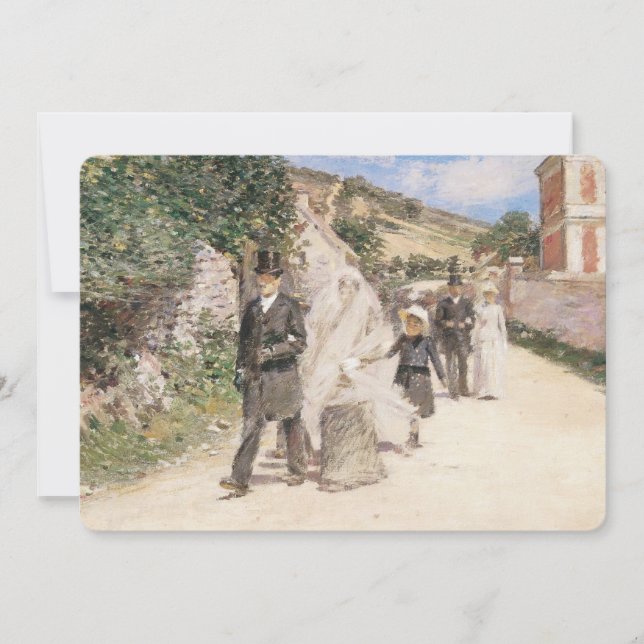 Invitation Mariage de Robinson, Impressionnisme Vintage (Devant)