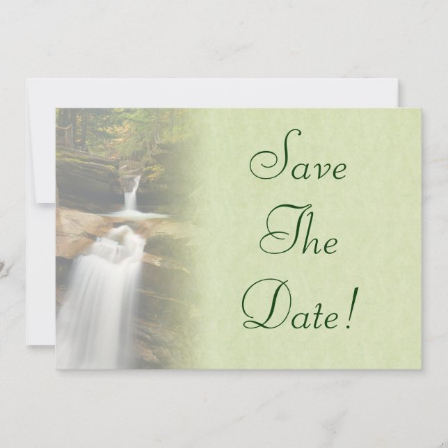 Invitation Mariage de Sabbaday Falls, Sauvegarder la Date (Devant)