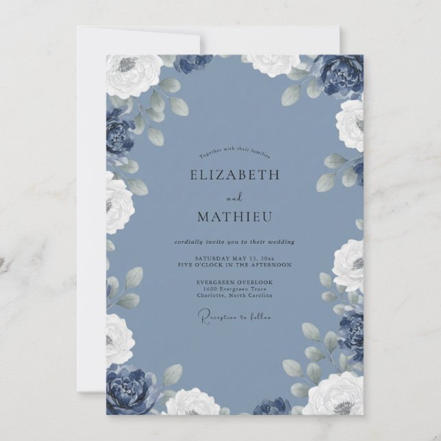 Invitation Mariage de Sage (Devant)