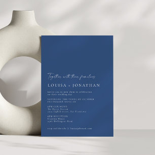 Invitation Mariage de script blanc minimaliste chic classique