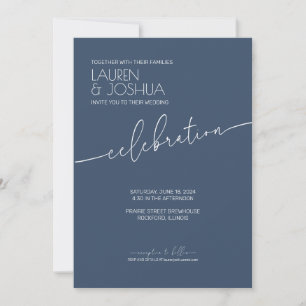 Invitation Mariage de script minimaliste moderne