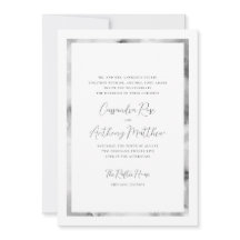 Mariage de script officiel de cadre noir et Marbre