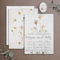 Mariage de style calligraphique Fine Art Wildflowe