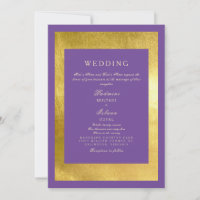 Mariage de style indien Royal violet & or