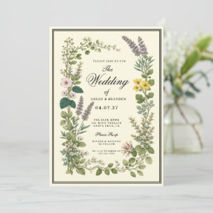 Invitation Mariage de Style Luxueux Classique Élégant Vintage