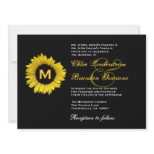 Mariage de tournesol jaune et noir