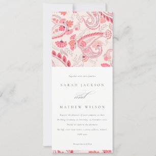 Invitation Mariage de typographie minimaliste moderne Blush P