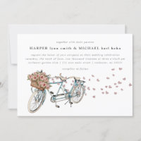 Mariage de vélo Watercolor Tandem