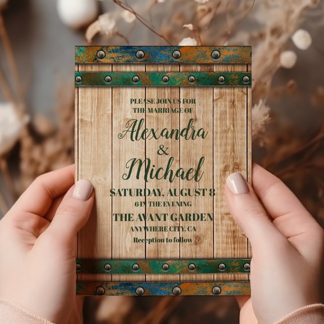 Invitation Mariage de vignoble chic moderne (Créateur téléchargé)