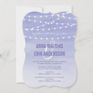 Invitation Mariage de voyants de chaîne aquarelle
