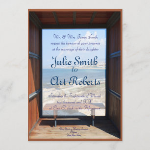 Invitation Mariage de vue tropicale