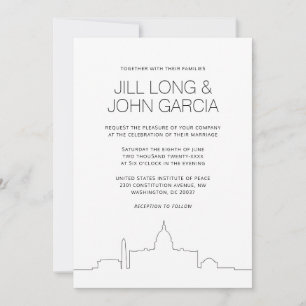 Invitation Mariage de Washington DC