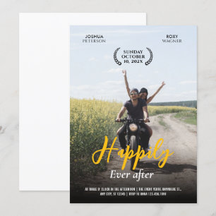 Invitation Mariage Décontracté moderne Fun