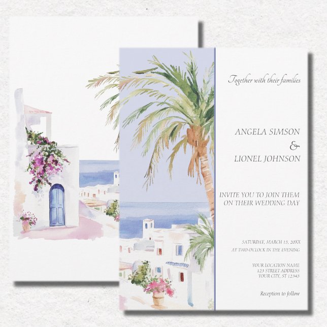Invitation Mariage d'élégance du village marocain (Créateur téléchargé)