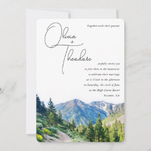 Invitation Mariage des Alpes