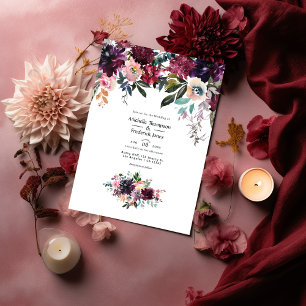 Invitation Mariage des couleurs du vin de Bordeaux