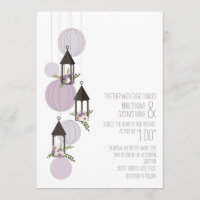 Mariage des lanternes florales de Lavendar