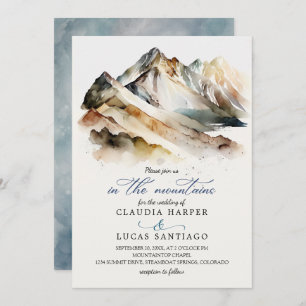 Invitation Mariage des montagnes Rocheuses