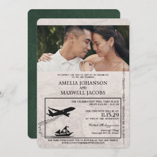 Invitation Mariage des passeports des Philippines vertes