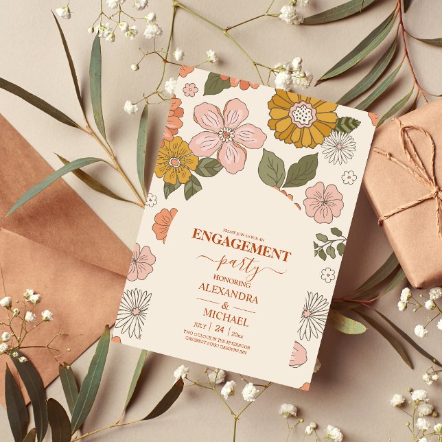 Invitation Mariage des tonalités à thème des années 70 Super  (Créateur téléchargé)