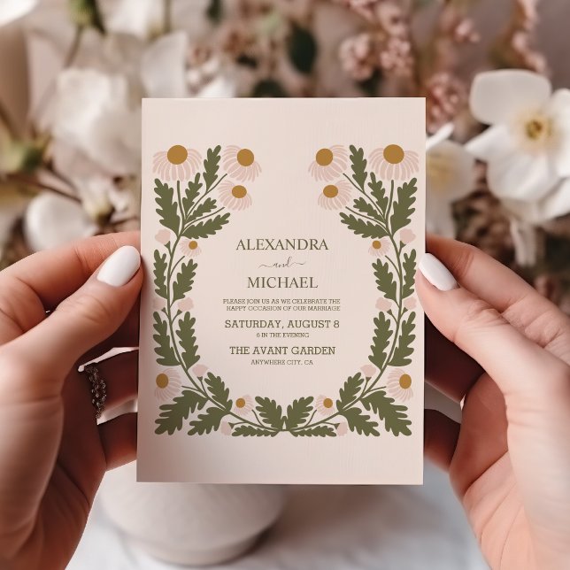 Invitation Mariage des tonalités à thème des années 70 Super  (Créateur téléchargé)