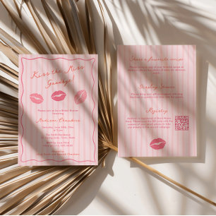 Invitation Mariage dessiné à la main Kiss The Miss Goodbye