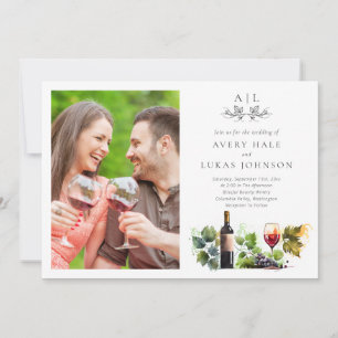 Invitation Mariage Destination Winery moderne