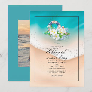 Invitation Mariage d'été à la plage