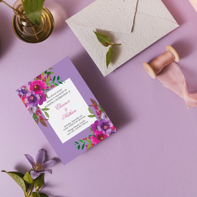 Invitation Mariage d'été aux couleurs chic (Créateur téléchargé)