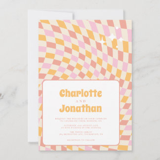 Invitation Mariage d'été brillant et coloré