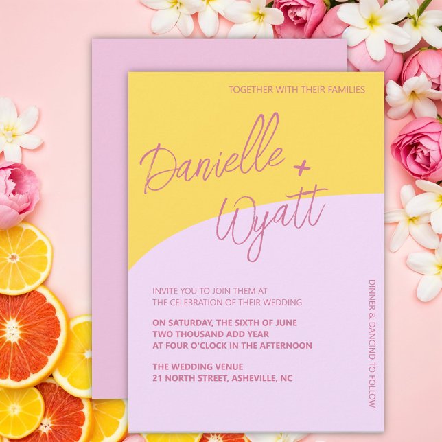 Invitation Mariage d'été italien moderne (Créateur téléchargé)