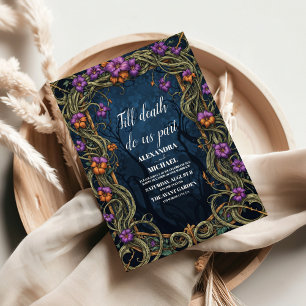 Invitation Mariage d'Halloween gothique Art nouveau