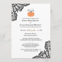 Mariage d'Halloween minimaliste en dentelle noire 