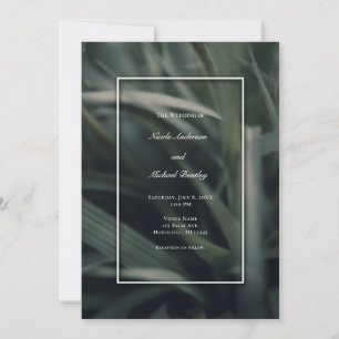Invitation Mariage d'herbe de printemps rustique