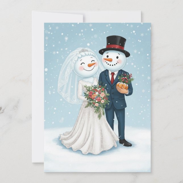 Invitation Mariage d'hiver (Devant)