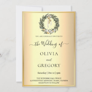 Invitation Mariage d'hiver chic