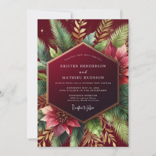 Invitation Mariage d'hiver dans les bois de Bourgogne