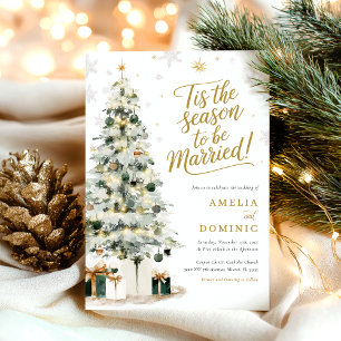 Invitation Mariage d'hiver de Noël