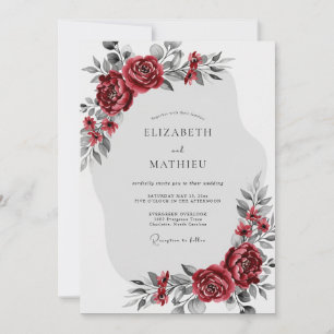 Invitation Mariage d'hiver enchanteur en Bourgogne