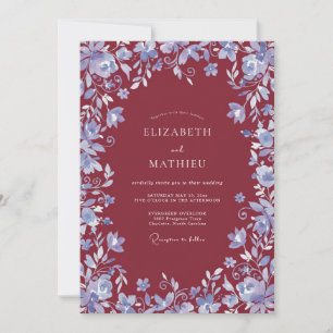 Invitation Mariage d'hiver glacial bordeaux