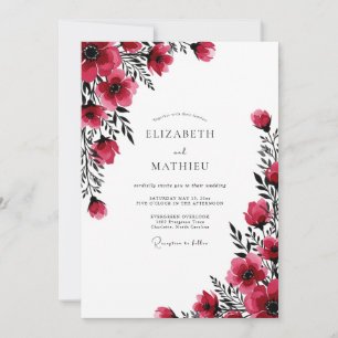 Invitation Mariage d'hiver Ruby Bold
