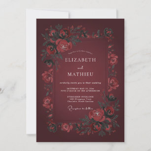 Invitation Mariage d'hiver sensuel en Bourgogne