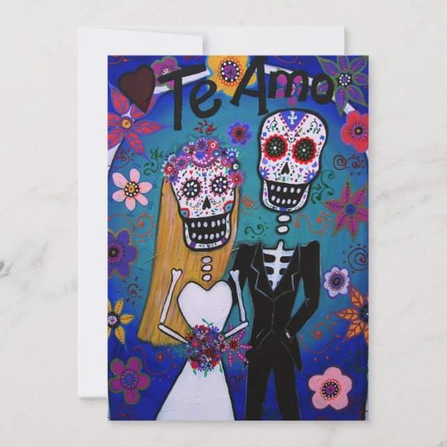 INVITATION MARIAGE DIA DE LOS MUERTOS (Devant)