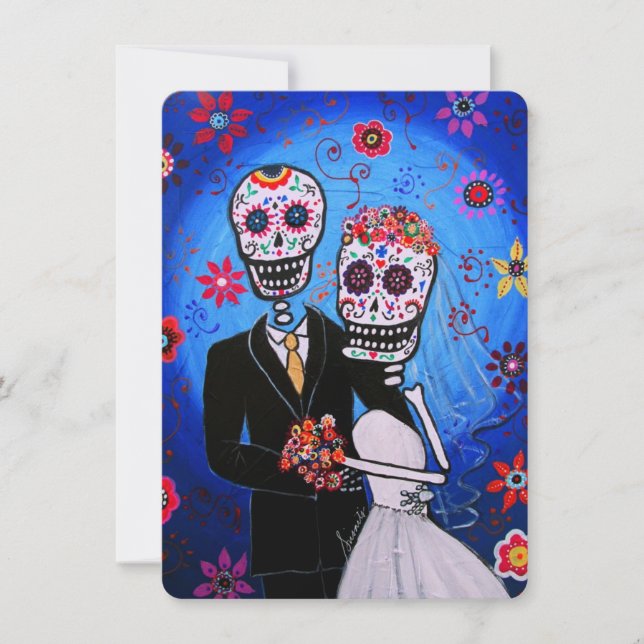 INVITATION MARIAGE DIA DE LOS MUERTOS (Devant)