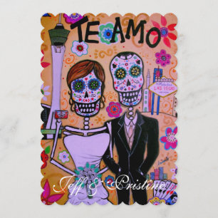 INVITATION MARIAGE DIA DE LOS MUERTOS LAS VEGAS