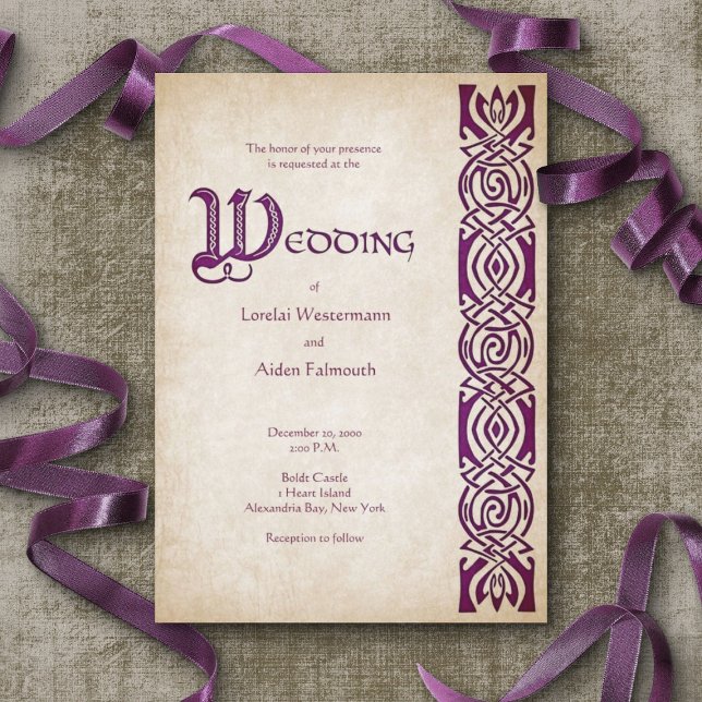 Invitation Mariage d'Imaginaire Celtic Viking (Créateur téléchargé)