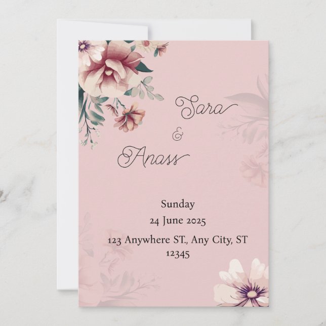 Invitation Mariage d'invitation (Devant)
