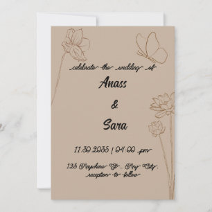 Invitation Mariage d'invitation
