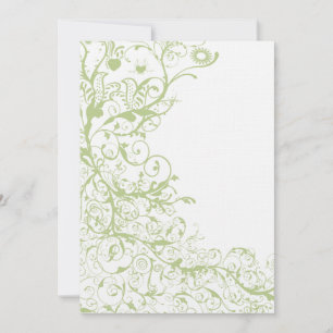 Invitation Mariage d'oiseaux et de torrents invite l'Hydrangé